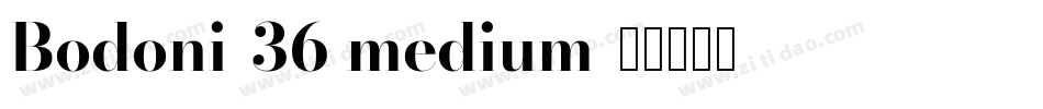 Bodoni-36 medium字体转换